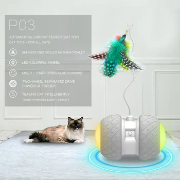 Interactive Cat Rolling Toy Automatic Pet Cat Toy for Cats Sense Obstacles Automatically with Colorful Light Feather Ball
Interactive Cat Rolling Toy Automatic Pet Cat Toy for Cats Sense Obstacles Automatically with Colorful Light Feather Ball