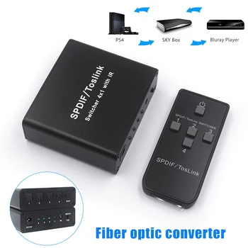 4x1 Toslink Switch Digital Optical SPDIF Audio Switcher Box with IR Remote Control SP99
4x1 Toslink Switch Digital Optical SPDIF Audio Switcher Box with IR Remote Control SP99