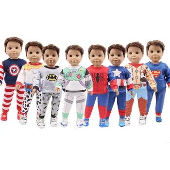 18 Inch Doll Boy Clothe spider-man super hero 40cm Bebe New Born Doll Boy Clothes Outfits Children Gift
18 Inch Doll Boy Clothe spider-man super hero 40cm Bebe New Born Doll Boy Clothes Outfits Children Gift