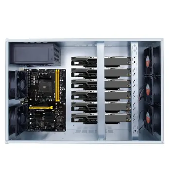 Professional Mining Case ETH BTC Open Air Mining Miner Frame Rig Coin Graphics Case For 6-8 GPU with 5 Powerful Fans
Professional Mining Case ETH BTC Open Air Mining Miner Frame Rig Coin Graphics Case For 6-8 GPU with 5 Powerful Fans
