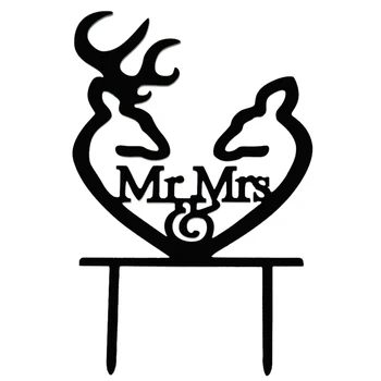 Creative Mr and Mrs Personalized Wedding Cake Toppers Deer Cake Topper for Special Events
Creative Mr and Mrs Personalized Wedding Cake Toppers Deer Cake Topper for Special Events