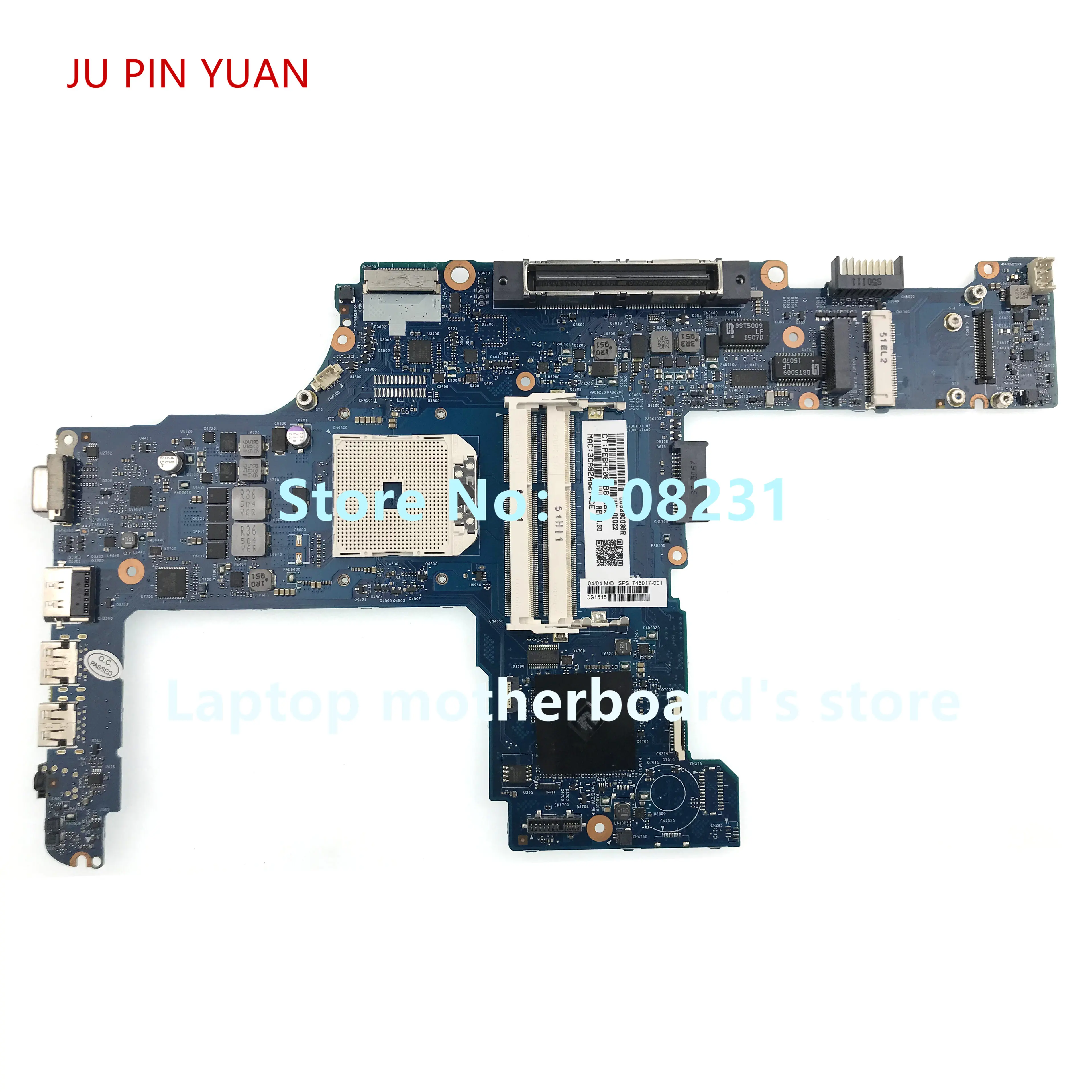 

746017-001 746017-501 6050A2567101-MB-A02 Mainboard for HP ProBook 645 G1 NoteBook PC Laptop Motherboard 100% Fully Tested