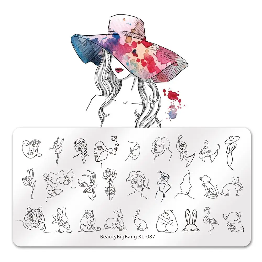 BEAUTYBIGBANG 6*12cm Nail Stamping Plates Nail Template Flower Animal Pattern Nail Stamp Nail Art Stamp Image Template Designs
BEAUTYBIGBANG 6*12cm Nail Stamping Plates Nail Template Flower Animal Pattern Nail Stamp Nail Art Stamp Image Template Designs