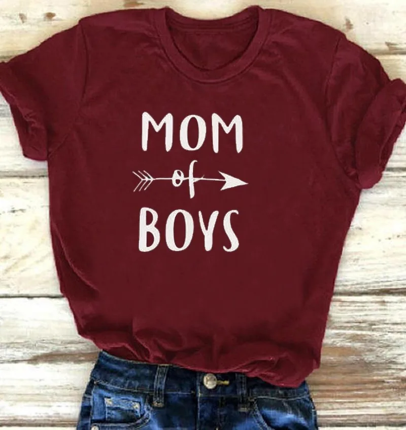 MOM OF BOYS Letter Print T Shirt Women Short Sleeve O Neck Loose Tshirt 2020 Summer Women Tee Shirt Tops Camisetas Mujer
MOM OF BOYS Letter Print T Shirt Women Short Sleeve O Neck Loose Tshirt 2020 Summer Women Tee Shirt Tops Camisetas Mujer