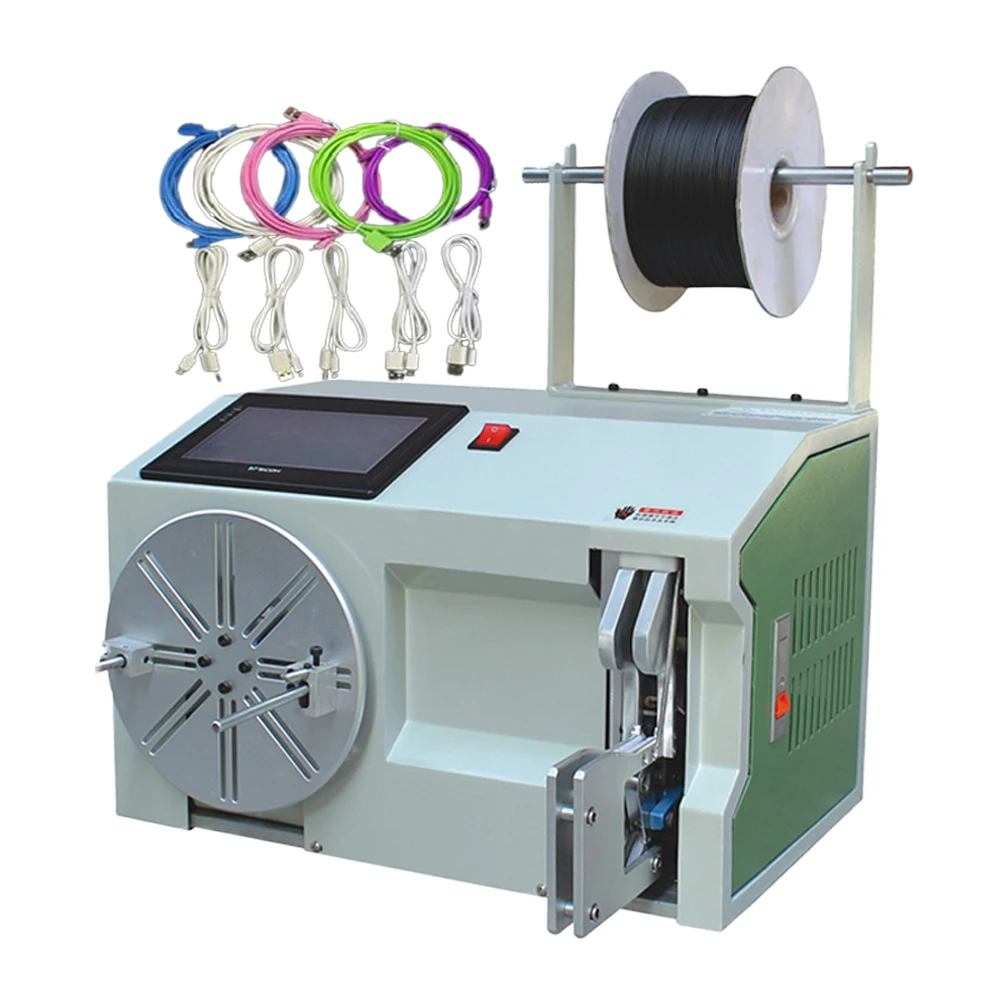 

LY 5-30mm 18-45mm 40-80mm Middle Touch Screen 5 To 80mm Cable Wire Coil Winding Binding Machine