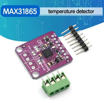 MAX31865 PT100 to PT1000 RTD-to-Digital Converter Board Temperature Thermocouple Sensor Amplifier Module 3.3V/5V For Arduino
MAX31865 PT100 to PT1000 RTD-to-Digital Converter Board Temperature Thermocouple Sensor Amplifier Module 3.3V/5V For Arduino