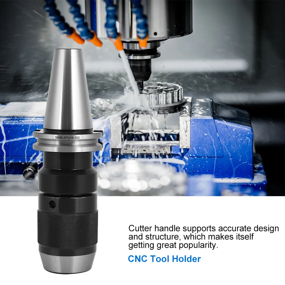 SK40-APU16-100 CNC Tool Holder High Speed Steel Cutter Handle Accuracy Lathe Accessory Germany Syandard
SK40-APU16-100 CNC Tool Holder High Speed Steel Cutter Handle Accuracy Lathe Accessory Germany Syandard