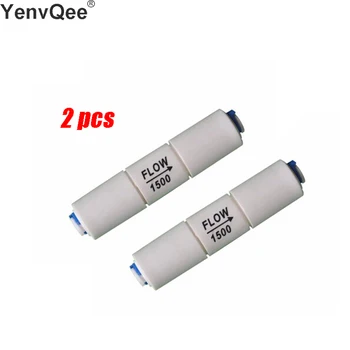 2pcs Water Filter Parts RO Flow 1500cc Restrictor 1/4" tube connector for 400 gpd Reverse Osmosis Machine Aquatium Fitting
2pcs Water Filter Parts RO Flow 1500cc Restrictor 1/4" tube connector for 400 gpd Reverse Osmosis Machine Aquatium Fitting