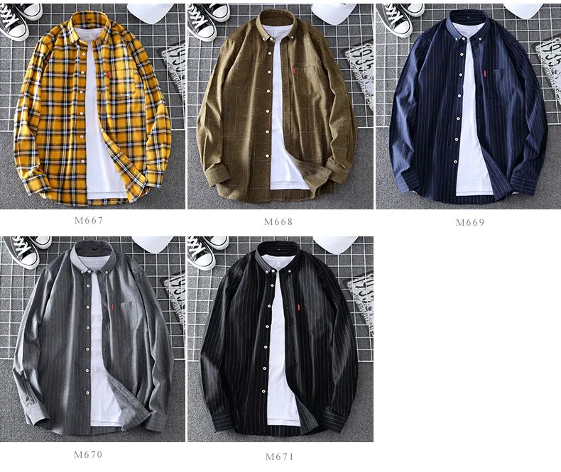 Men's Long Sleeve Flannel | Checked Multicolor Shirt | Mithumart Men's Long Sleeve Flannel