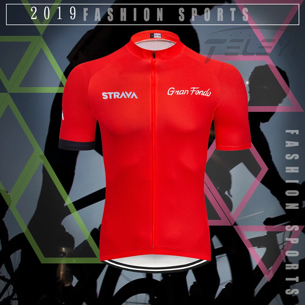 Прямые продажи с завода! Трикотажная одежда для велоспорта STRAVA 2019 быстросохнущая