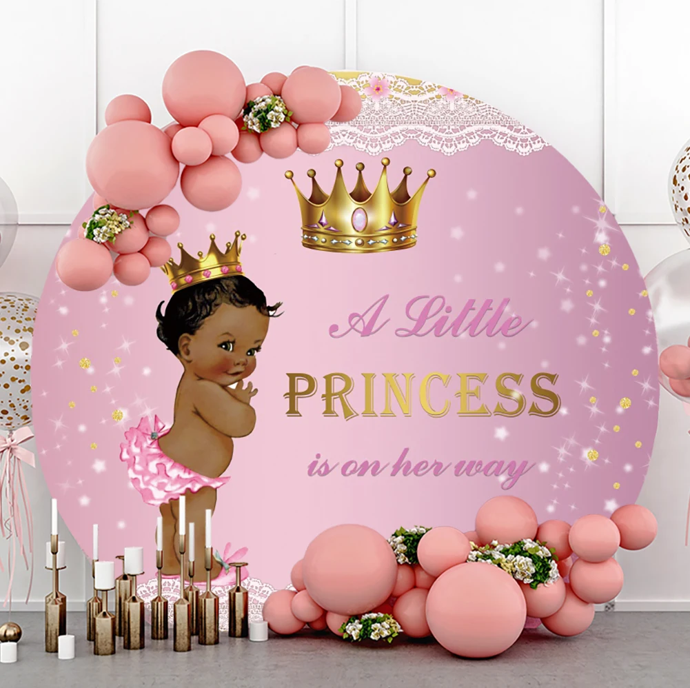 Little Princess Newborn Party Round Photography Background Baby Shower Golden Crown Decor Kid Portrait Family Photocall Backdrop
Little Princess Newborn Party Round Photography Background Baby Shower Golden Crown Decor Kid Portrait Family Photocall Backdrop
