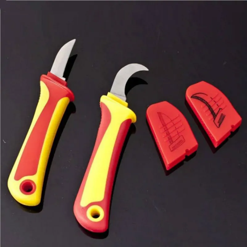 Portable Insulated Electrician Stripping Cable and Wire Skin Knife Sickle Hook Type Wire Stripper Electrician Hand Tool
Portable Insulated Electrician Stripping Cable and Wire Skin Knife Sickle Hook Type Wire Stripper Electrician Hand Tool