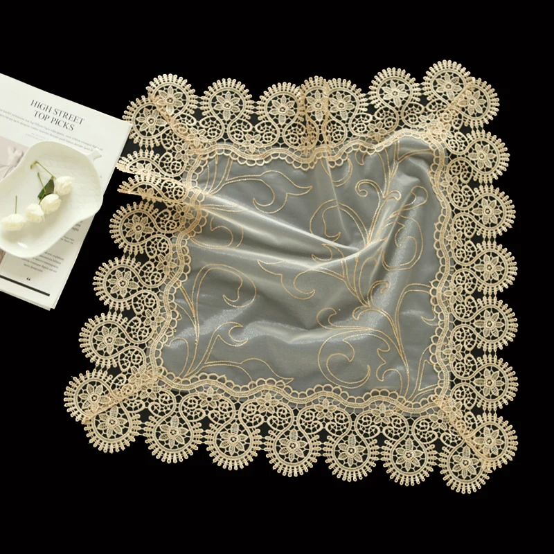 European Fashion Water Soluble Glass Mesh Embroidery Tablecloth Placemat Furniture Electrical Dust Cloth Coffee Table Mat Tapete
European Fashion Water Soluble Glass Mesh Embroidery Tablecloth Placemat Furniture Electrical Dust Cloth Coffee Table Mat Tapete