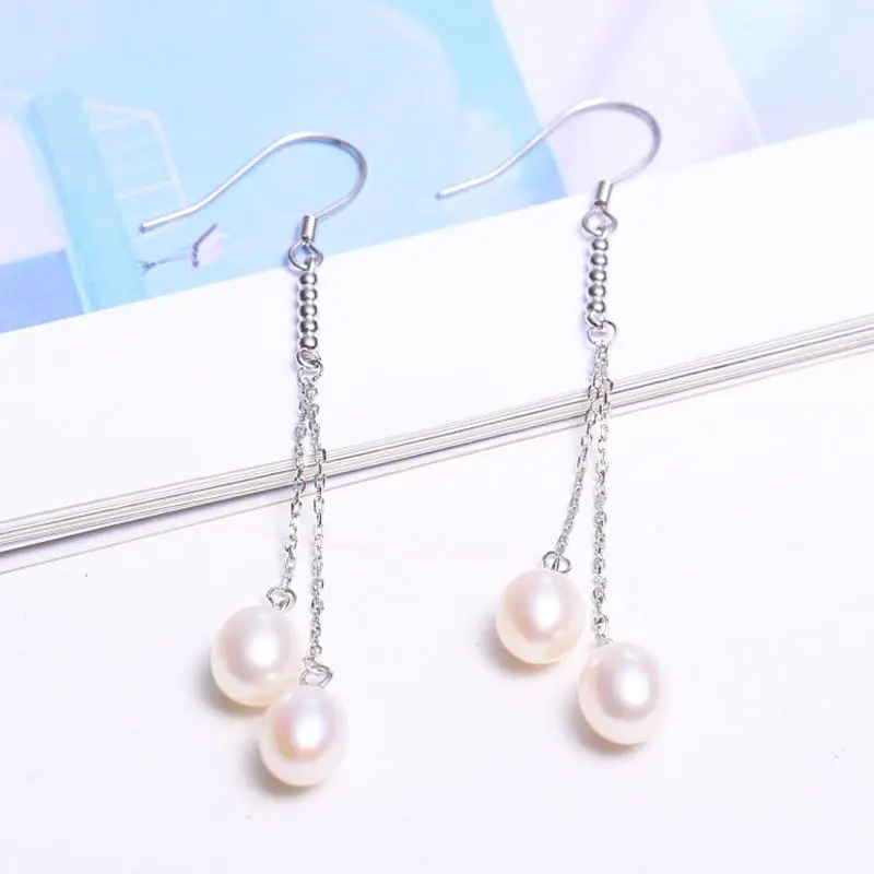 DMCEFP066 6-7MM Freshwater Pearl Earrings Romantic Real 925 Sterling Silver Earrings For Women
DMCEFP066 6-7MM Freshwater Pearl Earrings Romantic Real 925 Sterling Silver Earrings For Women