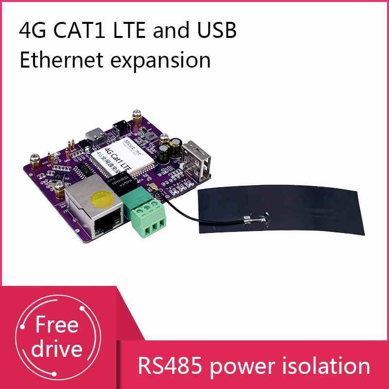 Raspberry Pi Zero W/WH/2W 4G CAT1 LTE и USB Ethernet удлинитель без разъема RS485, Изоляция питания
Raspberry Pi Zero W/WH/2W 4G CAT1 LTE и USB Ethernet удлинитель без разъема RS485, Изоляция питания
