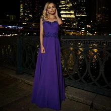 Evening Dresses With Beading Sequin Chiffon Floor Length Party Gown Sleeveless Simple Button Back Purple Robe De Mariage A Line
Evening Dresses With Beading Sequin Chiffon Floor Length Party Gown Sleeveless Simple Button Back Purple Robe De Mariage A Line