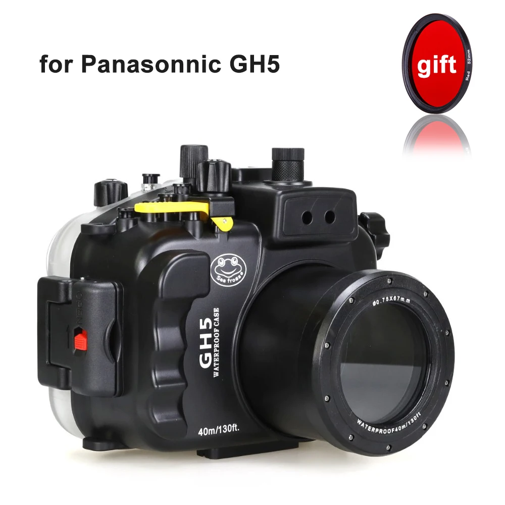 Seafrogs 40m 130ft Waterproof Camera Housing Underwater Camera Protective Case for Panasonic GH5 Camera Bags Case
Seafrogs 40m 130ft Waterproof Camera Housing Underwater Camera Protective Case for Panasonic GH5 Camera Bags Case