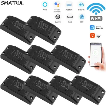 SMATRUL Tuya Switch Smart Life APP WiFi Voice Relay Controller Timer Module For Google Home Alexa Rokid 110V 220V 10A Light
SMATRUL Tuya Switch Smart Life APP WiFi Voice Relay Controller Timer Module For Google Home Alexa Rokid 110V 220V 10A Light