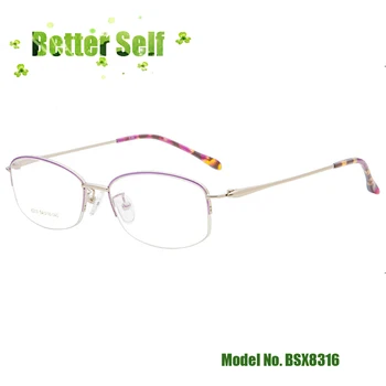 Pink Eyeglasses Half Rim Optical Frame BSX8316 Quality Metal Spectacle Stylish Eyewear
Pink Eyeglasses Half Rim Optical Frame BSX8316 Quality Metal Spectacle Stylish Eyewear