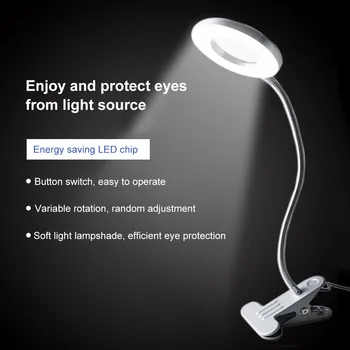 Clip Table Lamp Study USB Rechargeable LED Reading Desk Lamp Table Light Flexo Lamps Table for Kids Eye Protection
Clip Table Lamp Study USB Rechargeable LED Reading Desk Lamp Table Light Flexo Lamps Table for Kids Eye Protection