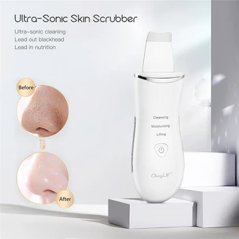 Ultrasonic Scrubber Blackhead Remover Acne Akne Pore Cleaner Skin Peeling Machine Ultrasonido Ion EMS Microcurrent Face Massager
Ultrasonic Scrubber Blackhead Remover Acne Akne Pore Cleaner Skin Peeling Machine Ultrasonido Ion EMS Microcurrent Face Massager