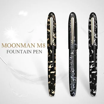 New Moonman M8 Handmade Acrylic Fine Nib Calligraphy Fountain Pen Beautiful Metal Foil Patterns Fine Nib Fashion Writing Gift
New Moonman M8 Handmade Acrylic Fine Nib Calligraphy Fountain Pen Beautiful Metal Foil Patterns Fine Nib Fashion Writing Gift