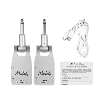 Muslady 2.4G Wireless Guitar Transmitter & Receiver System USB Rechargeable 30M Transmission Range for Electric Guitar Bass Hot!
Muslady 2.4G Wireless Guitar Transmitter & Receiver System USB Rechargeable 30M Transmission Range for Electric Guitar Bass Hot!