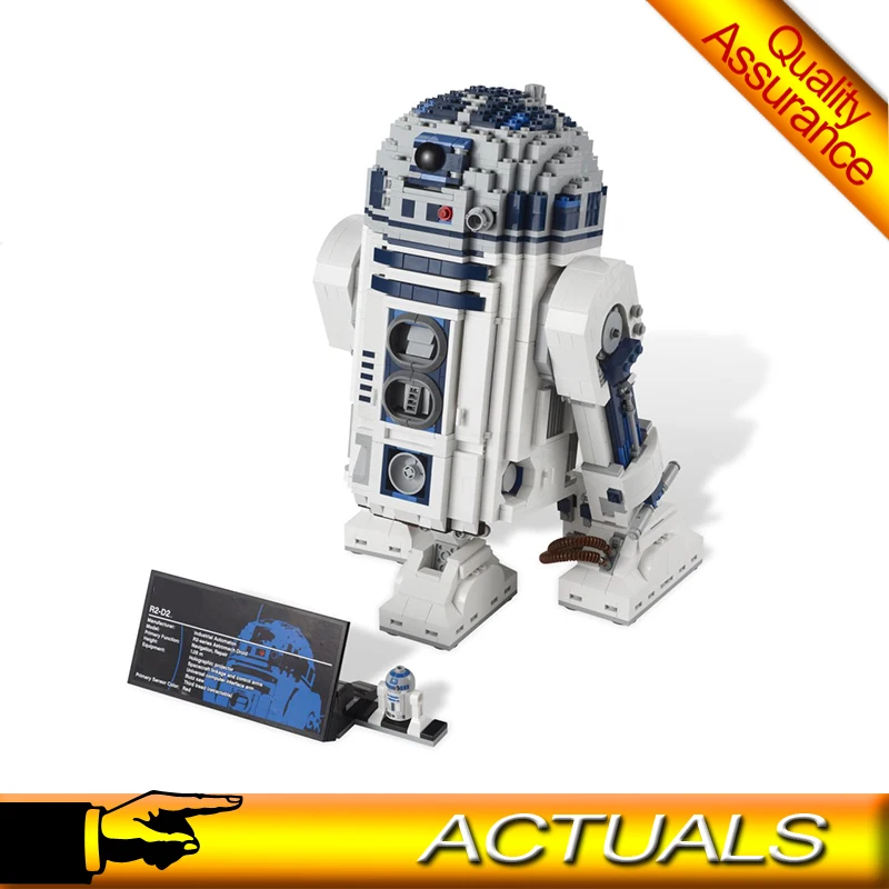 Звездные R2 D2 робот сборные строительные блоки войны модель кирпича DIY игрушки
