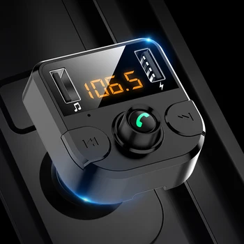 Vehicle Bluetooth Player Handsfree Car Kit FM Transmitter support TF Card U disk QC2.0 3.1A Fast Dual USB Charger Power Adapter
Vehicle Bluetooth Player Handsfree Car Kit FM Transmitter support TF Card U disk QC2.0 3.1A Fast Dual USB Charger Power Adapter