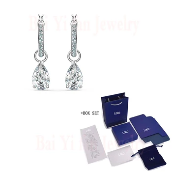 2020 Fashion Jewelry SWA New ATTRACT Stud Earrings Elemental Smart Posture Water Drop Hanging Crystal Female Romantic Gift
2020 Fashion Jewelry SWA New ATTRACT Stud Earrings Elemental Smart Posture Water Drop Hanging Crystal Female Romantic Gift