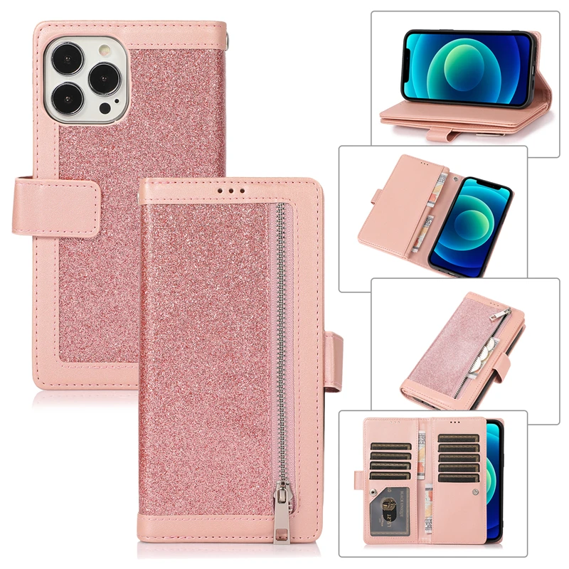 Блестящий флип-чехол из искусственной кожи на молнии для iPhone 13 Pro Max 12 13 Mini X 10 XR XS Max 6 6s 7 8 Plus SE 2020, чехол-Бумажник для телефона
Блестящий флип-чехол из искусственной кожи на молнии для iPhone 13 Pro Max 12 13 Mini X 10 XR XS Max 6 6s 7 8 Plus SE 2020, чехол-Бумажник для телефона