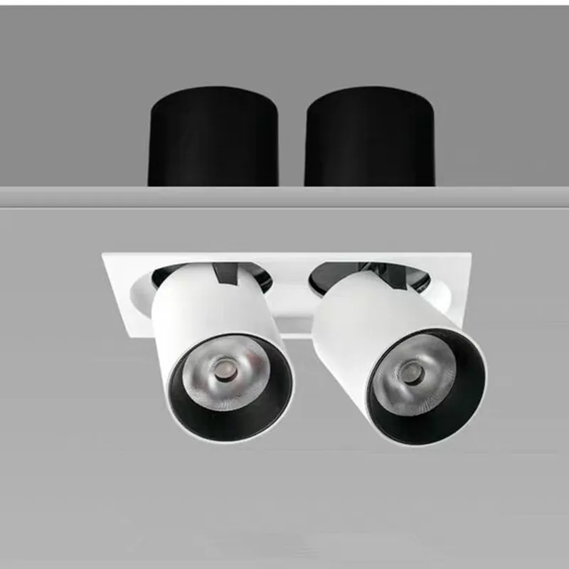 24W 20W 14W Embedded Ceiling Light Double Head LED Spot Lights Living Room Simple Nordic Adjustable COB Downlight Ceiling Lamp
24W 20W 14W Embedded Ceiling Light Double Head LED Spot Lights Living Room Simple Nordic Adjustable COB Downlight Ceiling Lamp
