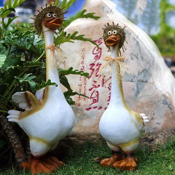 Pastoral Simulation Animal Accessories Resin Cartoon Duck Ornaments Outdoor Villa Furnishing Crafts Courtyard Garden Decoration
Pastoral Simulation Animal Accessories Resin Cartoon Duck Ornaments Outdoor Villa Furnishing Crafts Courtyard Garden Decoration