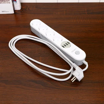2m Smart USB Power Strip Socket Universal 4USB Charger Ports Extension Socket Power Cord Wall Charging Power Socket 100-250V wit
2m Smart USB Power Strip Socket Universal 4USB Charger Ports Extension Socket Power Cord Wall Charging Power Socket 100-250V wit
