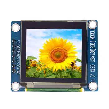 1.5 Inch OLED Display Screen Full Color 128x128 Color LCD Screen SSD1351 Color OLED PM OLED SSD1351 Software Brightness Fade
1.5 Inch OLED Display Screen Full Color 128x128 Color LCD Screen SSD1351 Color OLED PM OLED SSD1351 Software Brightness Fade