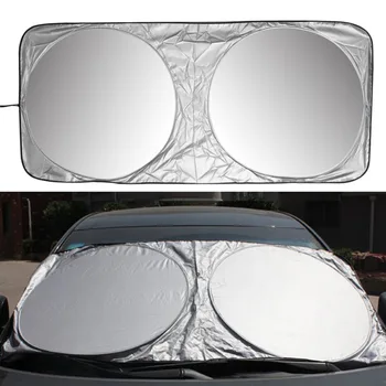150 X 70cm Car Sun shade Sun Shade Front Rear Window Film Windshield Visor Cover UV Protect Reflector Car-styling High Quality
150 X 70cm Car Sun shade Sun Shade Front Rear Window Film Windshield Visor Cover UV Protect Reflector Car-styling High Quality