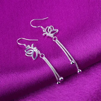 925 silver earrings female butterfly earrings earrings accessories simple earrings tassel ear temperament female long section
925 silver earrings female butterfly earrings earrings accessories simple earrings tassel ear temperament female long section