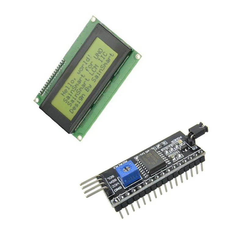 IIC I2C TWI SPI Serial Interface Board Port 1602 2004 LCD1602 LCD Adapter Converter Module PCF8574+2004 20x4 LCD Yellow Display
IIC I2C TWI SPI Serial Interface Board Port 1602 2004 LCD1602 LCD Adapter Converter Module PCF8574+2004 20x4 LCD Yellow Display
