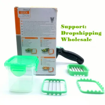 5-IN-1 Stainless Steel Nicer Fruit Vegetable Cutter Slicer Chopper Multifunction For Quick Dicer Fruit Vegetable Kitchen Gadget
5-IN-1 Stainless Steel Nicer Fruit Vegetable Cutter Slicer Chopper Multifunction For Quick Dicer Fruit Vegetable Kitchen Gadget