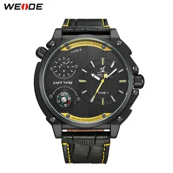 Relogio Masculino WEIDE Men Watch Quartz Movement Leather Strap Wristwatch Mens Watches Top Brand Luxury Sport Waterproof Watch 
Relogio Masculino WEIDE Men Watch Quartz Movement Leather Strap Wristwatch Mens Watches Top Brand Luxury Sport Waterproof Watch