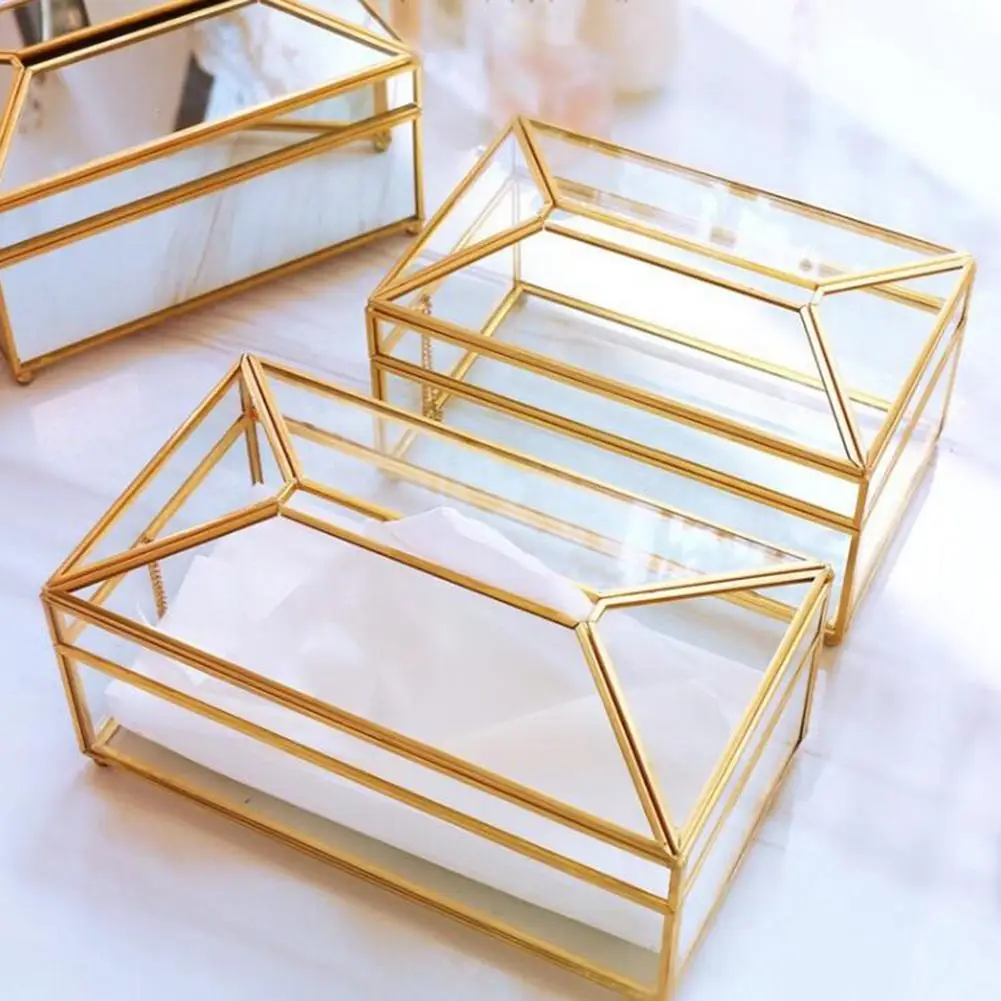 European Style Glass Tissue Box Holder Nordic Luxury Handkerchief Toilet Paper Holder Tissue Case Storage Box Living Room Decor
European Style Glass Tissue Box Holder Nordic Luxury Handkerchief Toilet Paper Holder Tissue Case Storage Box Living Room Decor