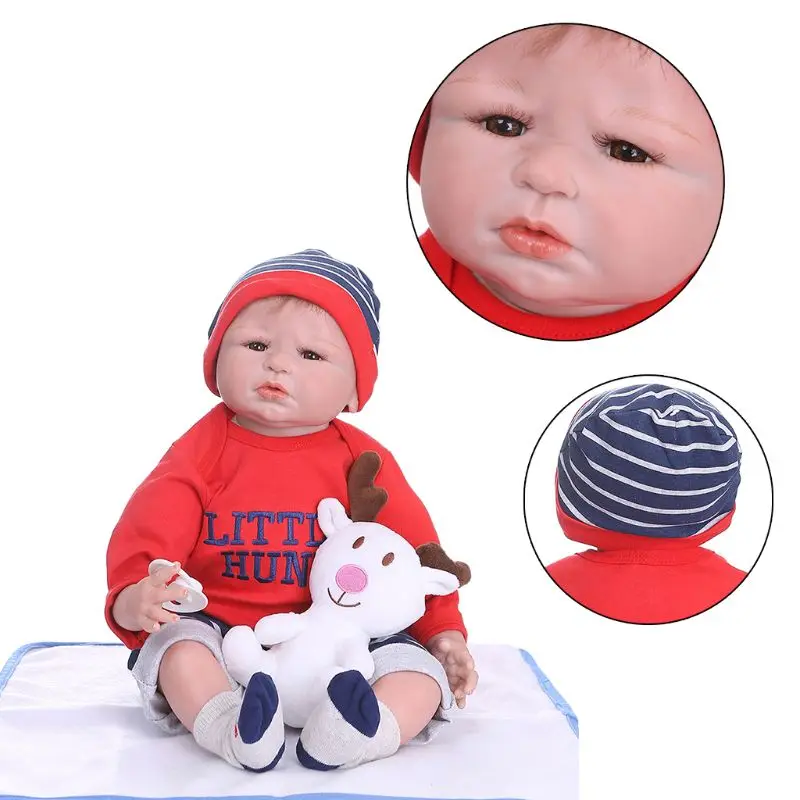 vinyl newborn babies boy toy clothes mat lifelike handmade gift