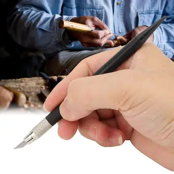 1Pc Metal Carving Utility Knife Student Non-Slip Craft Paper Art School Cutter Tools Supplies Cutting Pen Stationery L5T6
1Pc Metal Carving Utility Knife Student Non-Slip Craft Paper Art School Cutter Tools Supplies Cutting Pen Stationery L5T6