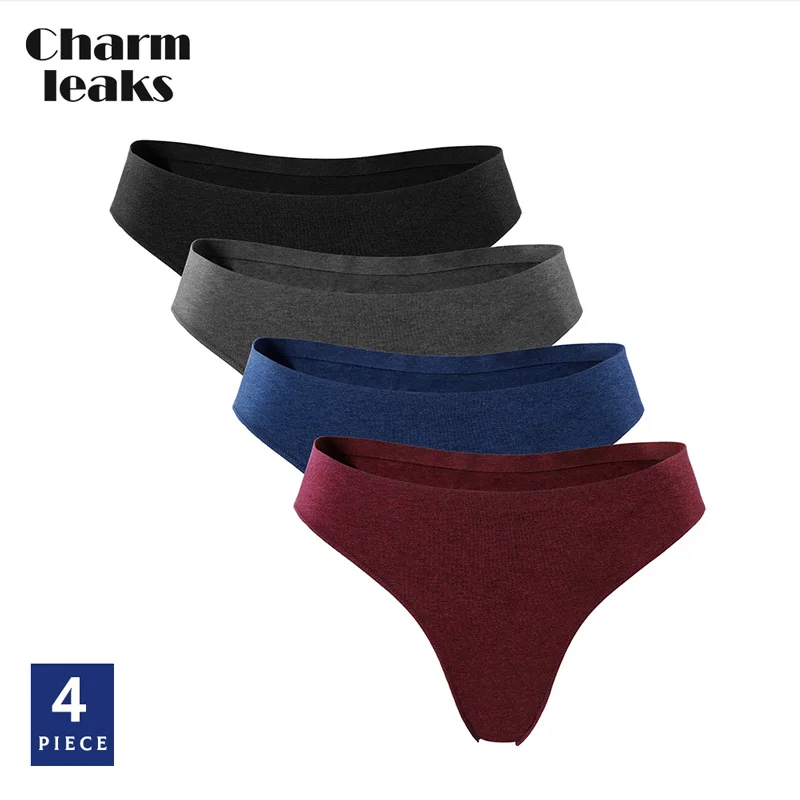 Charmleaks Women's Basic Panties Underwear Set of 4 Tanga Thong Briefs Cotton Crotch Mid Waist Stretch Cueca Calcinha
Charmleaks Women's Basic Panties Underwear Set of 4 Tanga Thong Briefs Cotton Crotch Mid Waist Stretch Cueca Calcinha