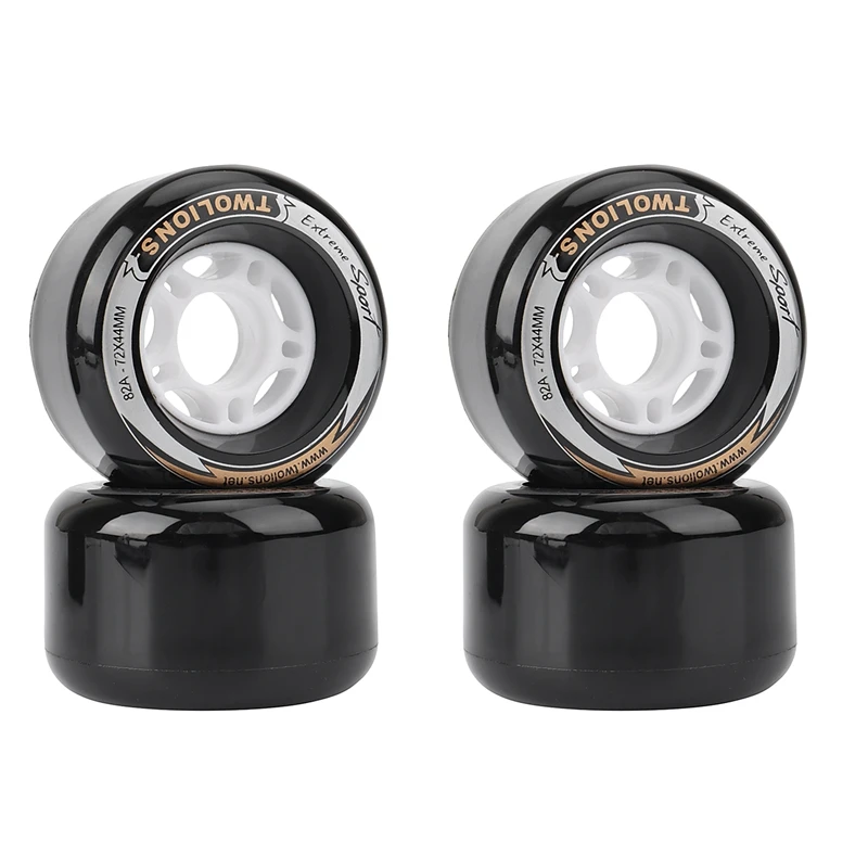 2 шт. TwoLions 72X44mm свободные линейные ролики колеса 82A высокий отскок Дрифт скейтборд