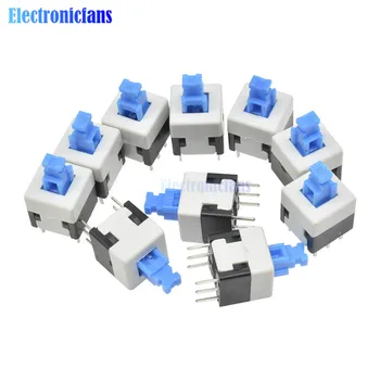 10Pcs/Lot 8X8mm Cap Self-locking Type Square Button Switch Blue 100000 Times Service Life
10Pcs/Lot 8X8mm Cap Self-locking Type Square Button Switch Blue 100000 Times Service Life