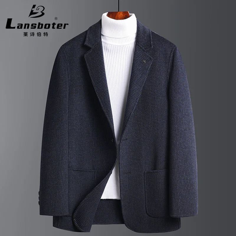 Autumn and Winter Simple Double-faced Woolen Goods Wool Suit Men Slim Fit Plaid Handmade Small Suit without Cashmere Wool Suit C
Autumn and Winter Simple Double-faced Woolen Goods Wool Suit Men Slim Fit Plaid Handmade Small Suit without Cashmere Wool Suit C