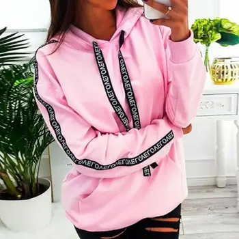 Fashion Women Autumn Winter Top Long Sleeve Sweatshirt Casual Ladies Hooded Hoodies Pullover Outwear Streetwear 
Fashion Women Autumn Winter Top Long Sleeve Sweatshirt Casual Ladies Hooded Hoodies Pullover Outwear Streetwear