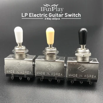 60pcs 3 Way Guitar Toggle Switch Metal Guitar Control Switch for LP Electric Guitar Electric Guitarra Accessories
60pcs 3 Way Guitar Toggle Switch Metal Guitar Control Switch for LP Electric Guitar Electric Guitarra Accessories