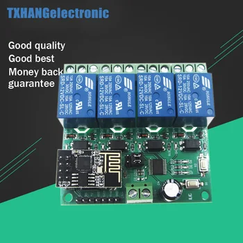 ESP8266 12V 4Channel WiFi Relay module Smart Home Phone APP Remote Control Switch diy electronics
ESP8266 12V 4Channel WiFi Relay module Smart Home Phone APP Remote Control Switch diy electronics